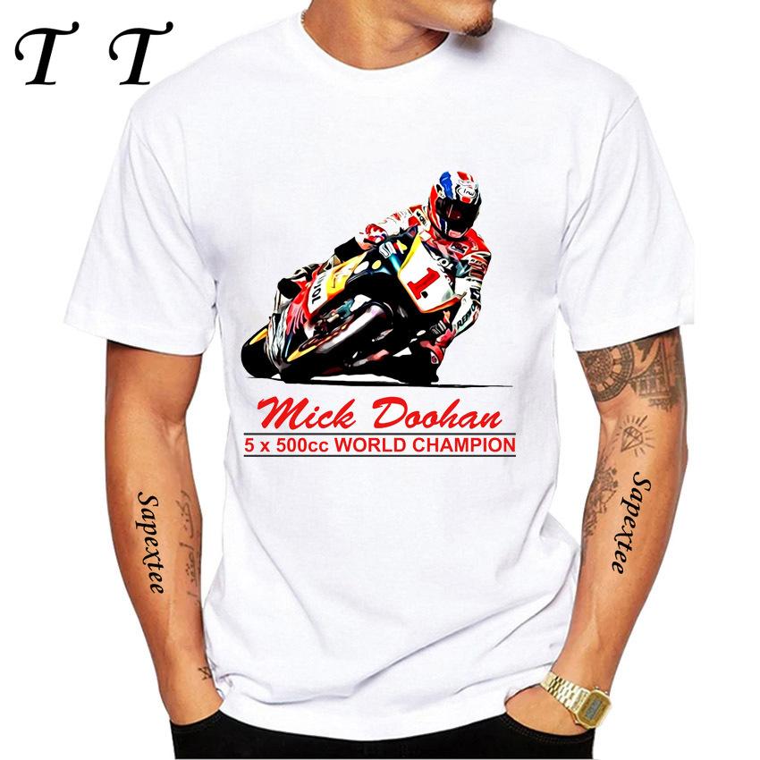 Mick Doohan 01 # T-Shirt New Summer Men Short Sleeve GS Adventure Moto Sport Casual White Tops Man Motorcycle Rider Tees