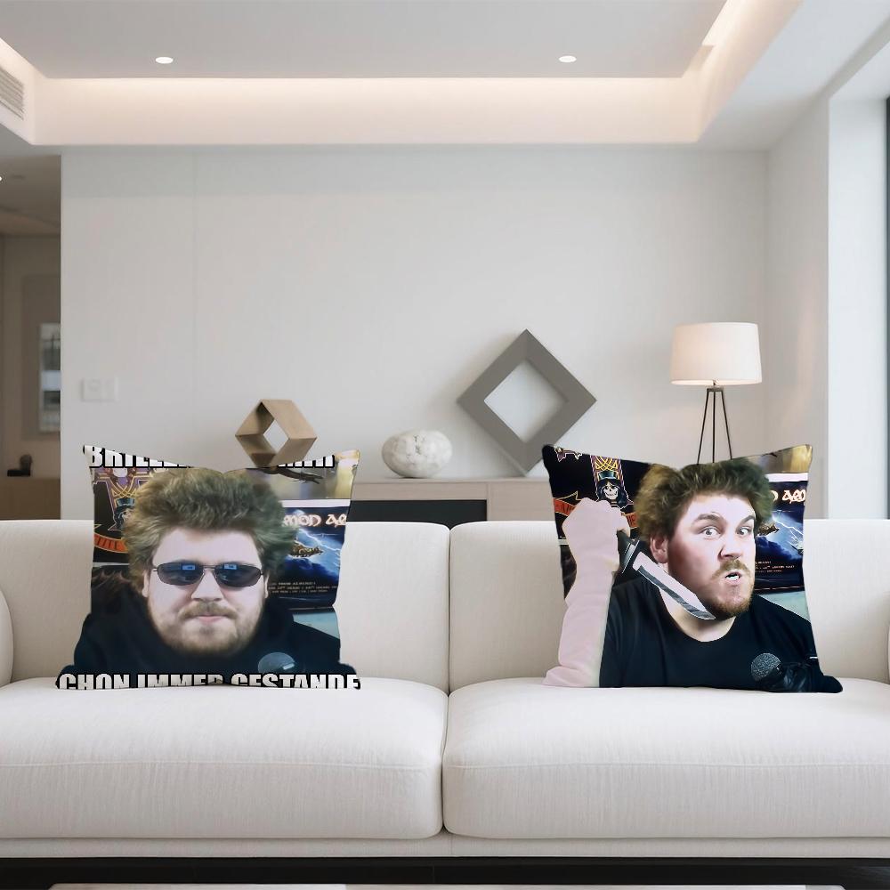 R-Rainer W-Winkler D-Drachenlord cushion cover For Sofa Car Office Cafe Soft And Comfortable Double-Sided Printing Pillow Cover