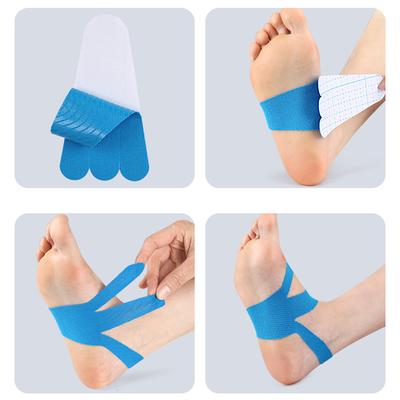 10Pcs/Set Precut Kinesiology Tape For Hand Arches Plantar Fasciitis Running, Waterproof Breathable, Hypoallergenic Athletic Tape