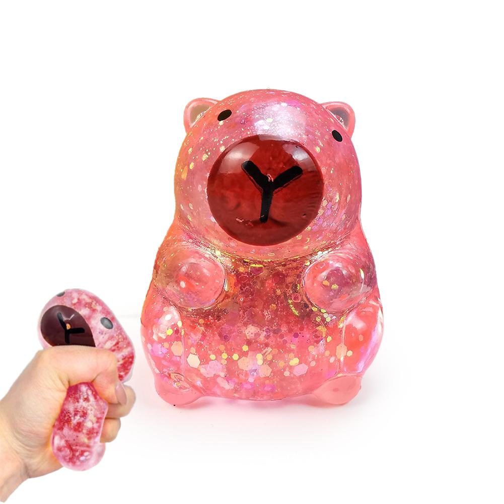 

Новая Капибара Блестящая Игрушка-Антистресс Мягкая Блестящая Жевательная Игрушка-Фиджет Низкоэластичные Игрушки-Антистресс Шарик из Теста Домашний Декор