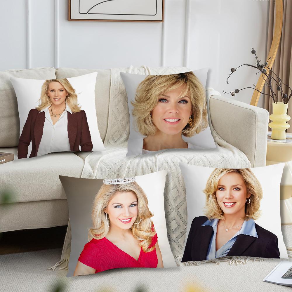 D-Deborah Norville Cushion Cover For Pillow Sofa Printing Decoration Room Home Office Coffee Shop Car Nordic Simplicity