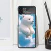 Sunny Clouds Teddy Bear Phone Case Cover for Samsung Galaxy Z Flip 7 6 5 4 3 5G Flip3 Flip4 Flip5 ZFlip6 ZFlip7 Black Fundas Cle