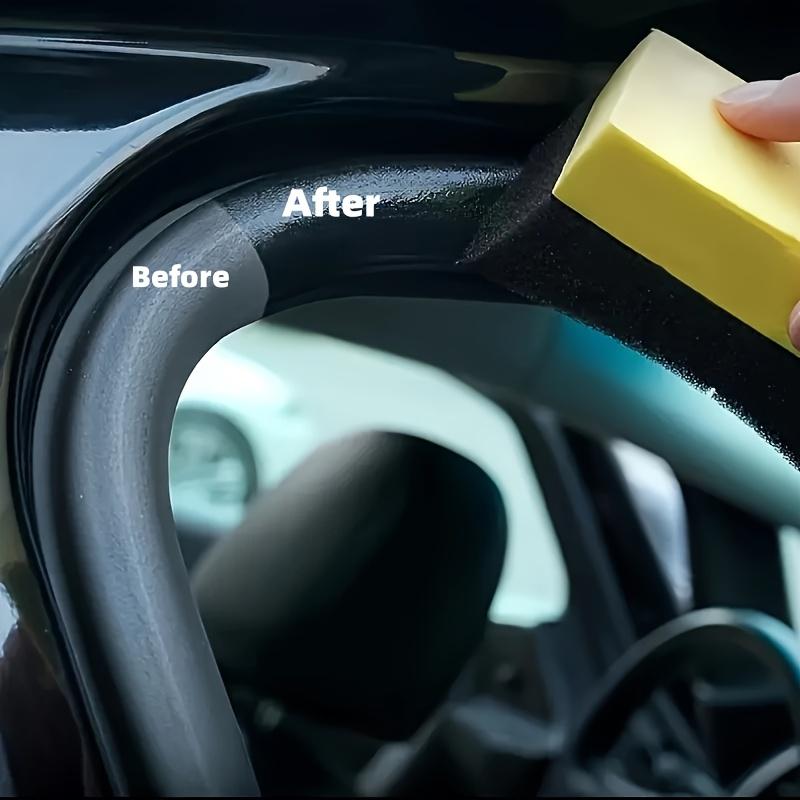 Plastic Coating Modification Paste, Long-lasting Black Light Whitening,repairing and Protecting Car Tires,inner and Outer Plastic Parts, Glossy Finish