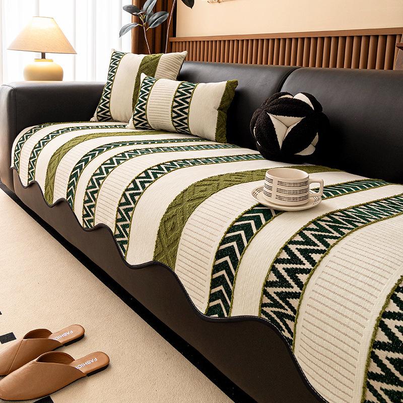 One-Piece Light Luxury High-End Chenille Sofa Cushion  New Fixed Non-Slip And Anti-Cat Scratch Sofa Cushion