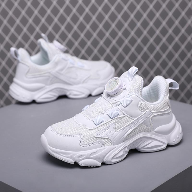 Kinder Basketball Sportschuhe Atmungsaktiv Schüler Weiß Schul Laufschuhe Rutschfest Jungen Mädchen Freizeit Laufschuhe