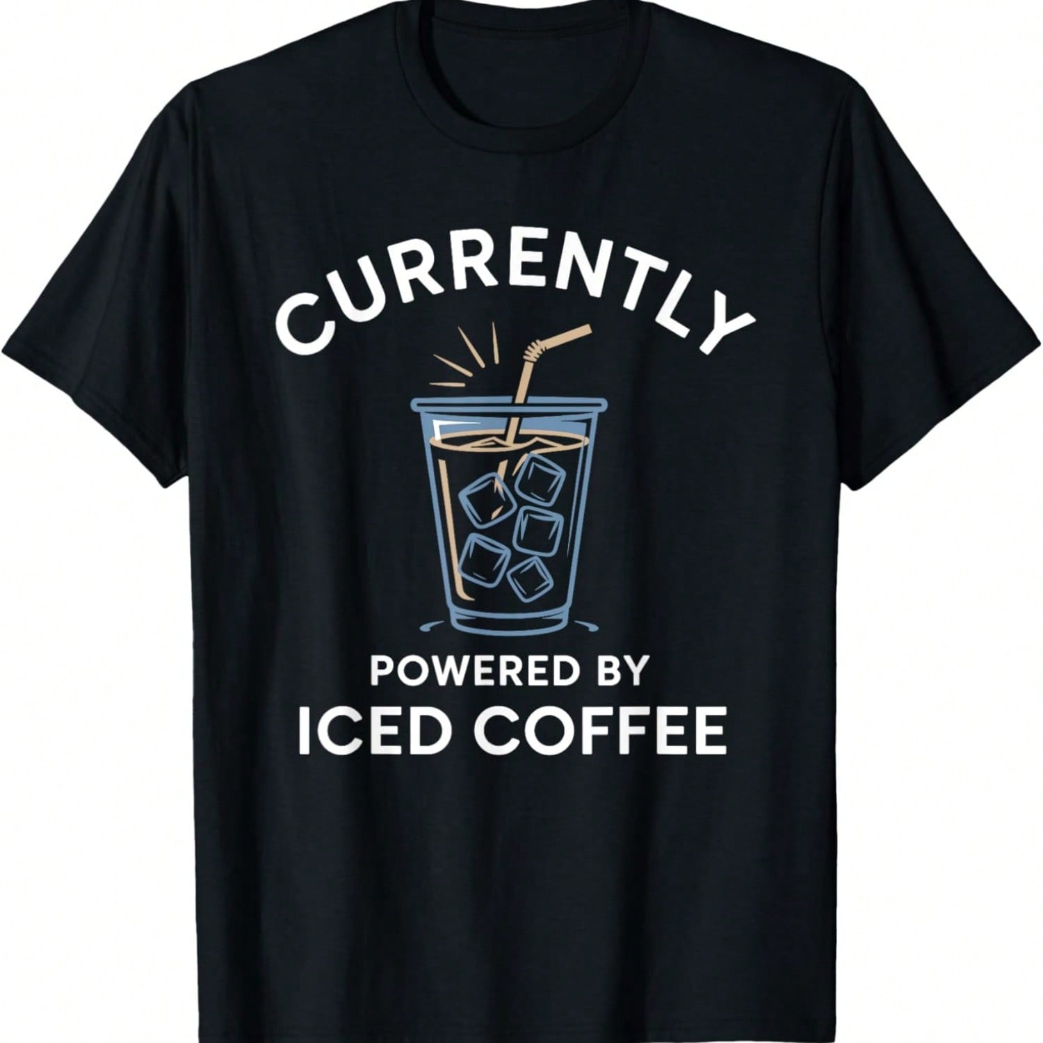 Currently Powered By Iced Coffee Drinker Wounisex Barista T-Shirt S разноцветный