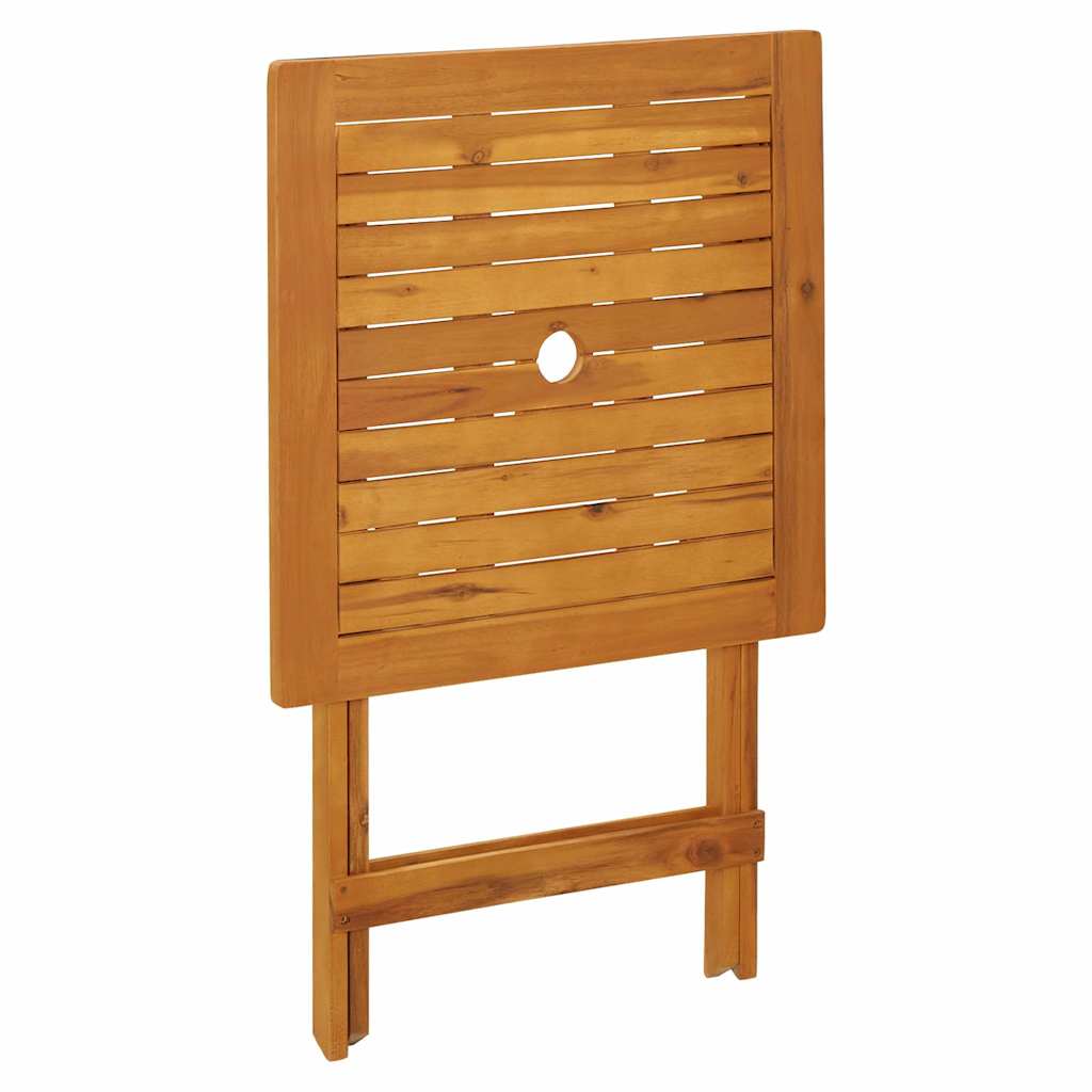 vidaXL Klappbarer Gartentisch 60x60x75 cm Massivholz Akazie
