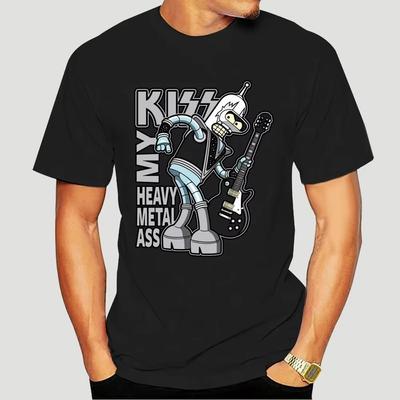 2023 Summer Street Fashion Couple Tops Simple Bender Metal My Ace Parody Funny New Casual Black Unisex Shirt