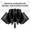 Automatic Umbrella Three Fold 10 Bone Reflective Umbrellas Sunshade Sunscreen Rain Umbrella Wind Resistance Folding Umbrella