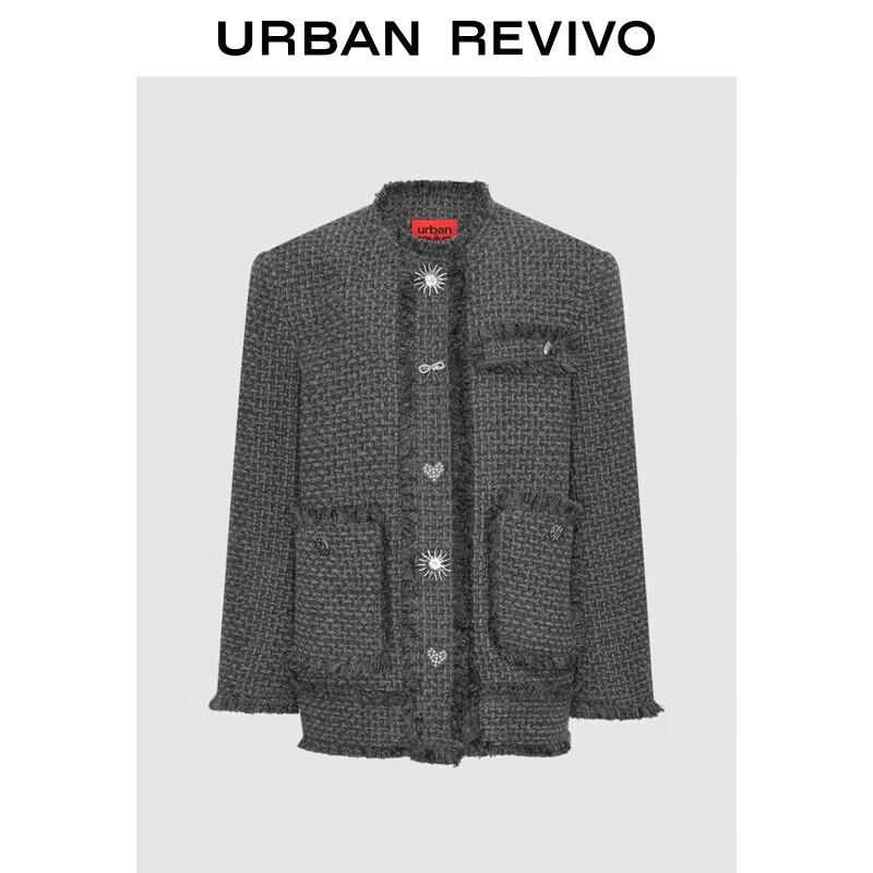 

UR Women s Elegant Textured Tassel Jacket M