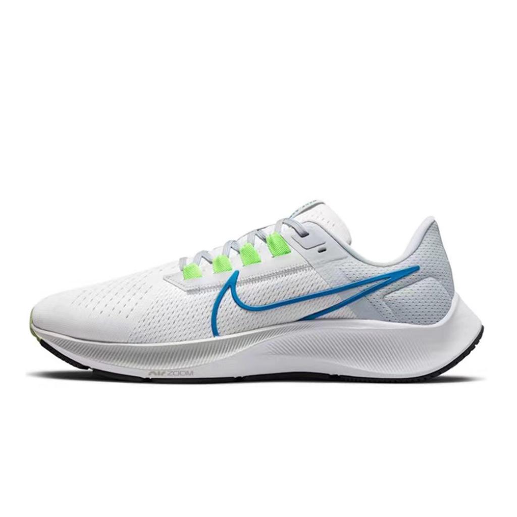 Nike Pegasus 38 Low top Running Shoes Men's White Blue CW7356-100(Team80-S-BOX)
