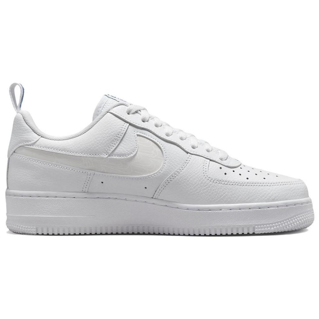 Nike Air Force 1 07 LV8 Reflexný Swoosh - Biela Tmavomodrá Pánske Tenisky FB8971-100