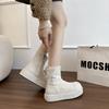 2025 new muffin thick-soled small black suede Martin boots women's shoes new autumn and winter single boots show small feet