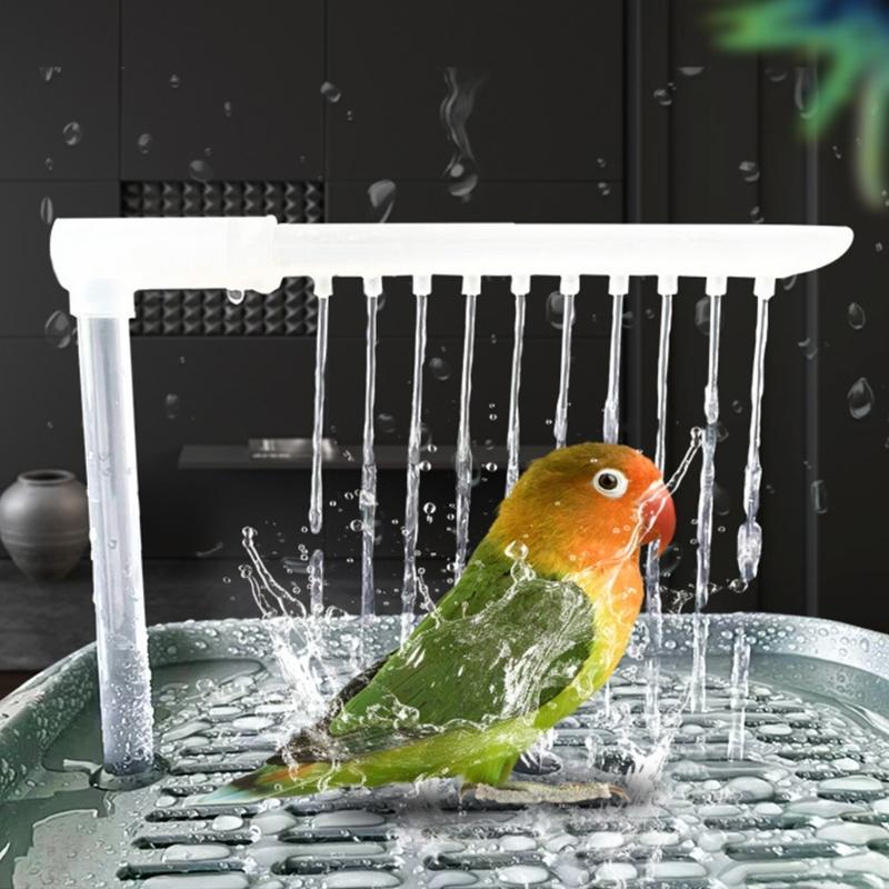 USB Power Electric Parrots Bath Tub Shower Basin with Easy Control Water Flows for Small To Large Bird Daily Shower Use