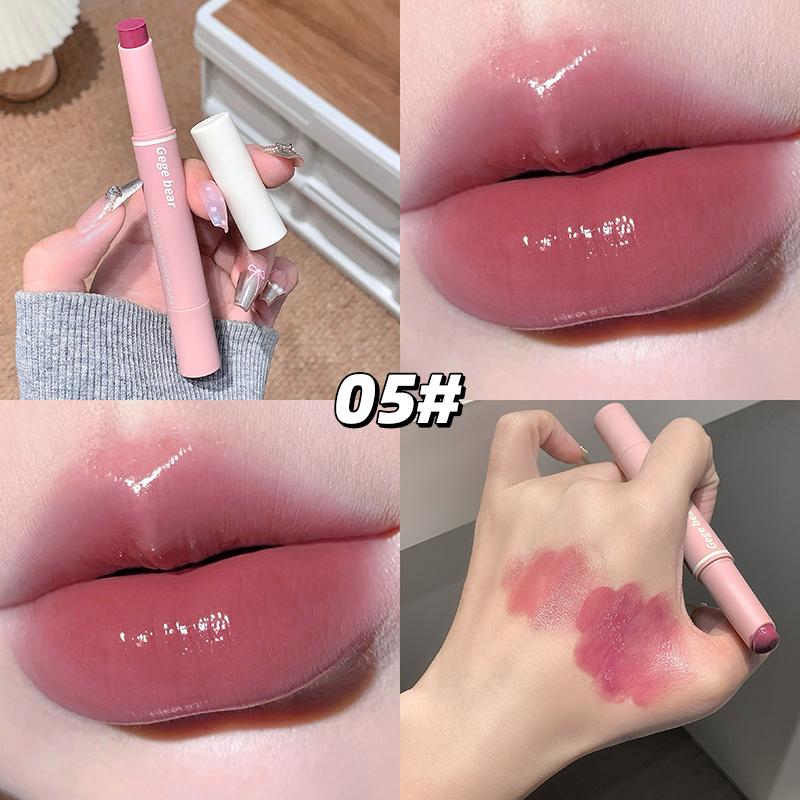 Gege Bear Mirror Lip Glaze lipstick, Moisturizing, Mirror Effect Lip , Long-Lasting , Not Easy To Stick Lip Gloss