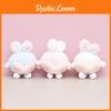 Cute White Blue Pink Rabbit Butt Plush Keychain For Children Gift And Collecting