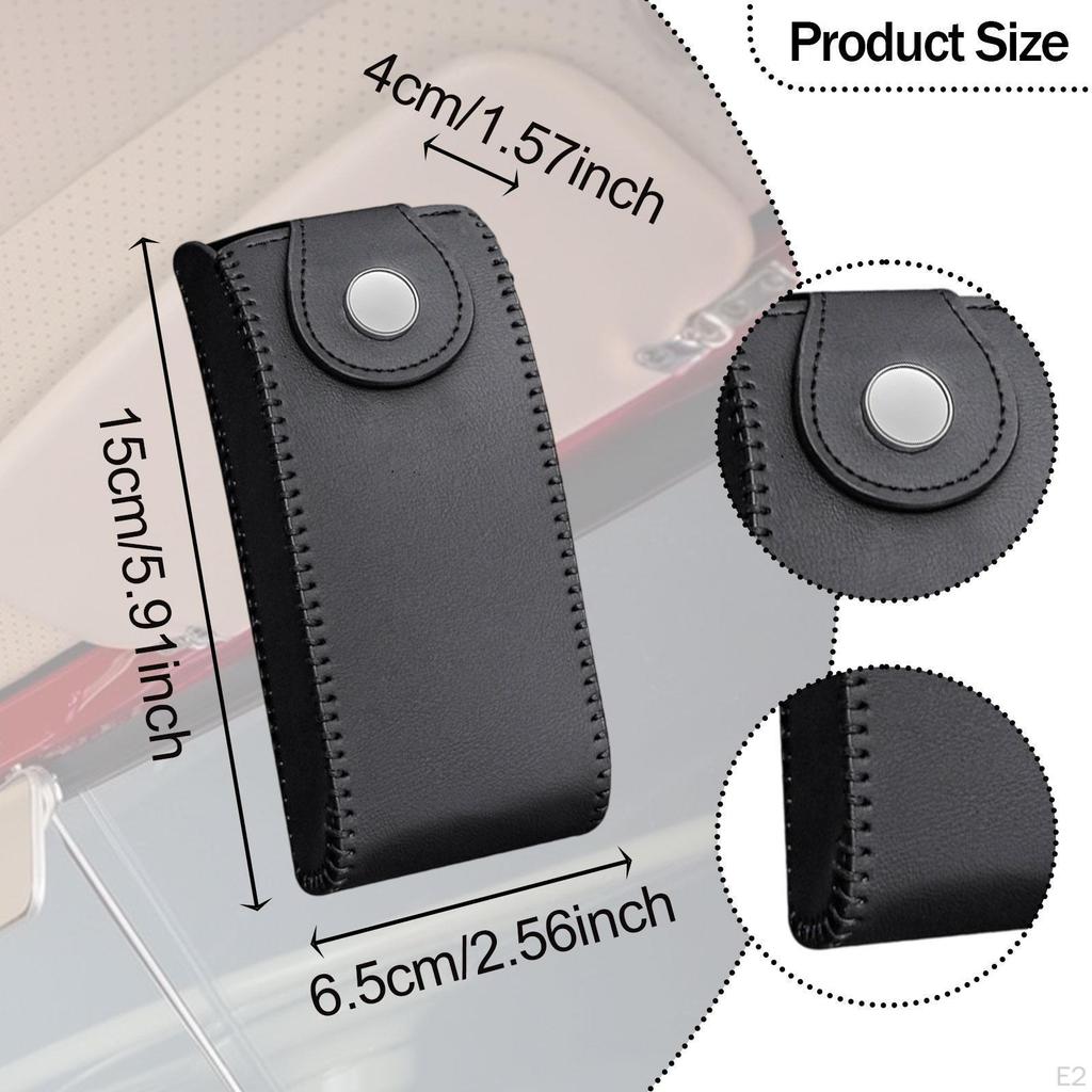 Car Sun Visor Sunglasses Holder Eyeglasses Organizer Easy Installation Compact Glasses
