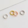 Gold-Plated S925 Sterling Silver Wheat Ear Spacer Beads for DIY Jewelry