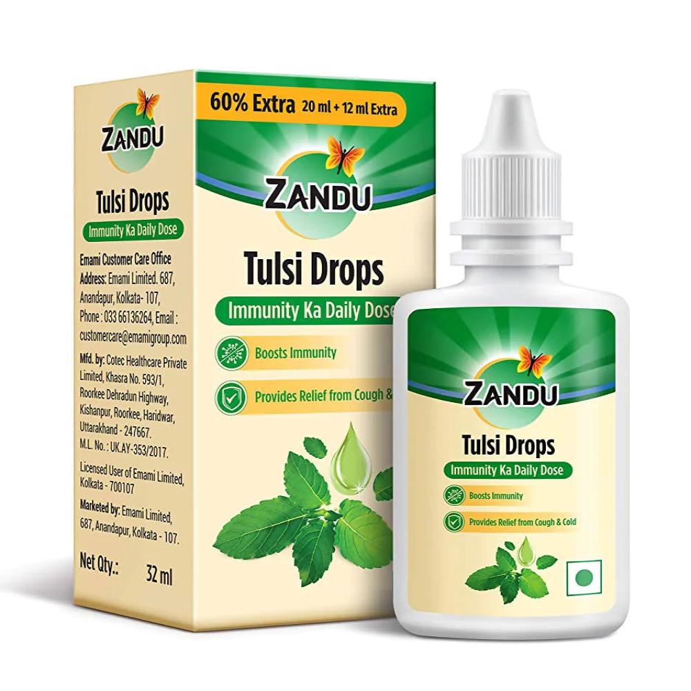 Zandu Tulsi Drops - 32 Ml - Pack of 1