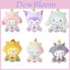 Adoráveis Brinquedos de Pelúcia da Série Unicórnio Kuromi Cinnamoroll Melody 20cm Bonecas Macias