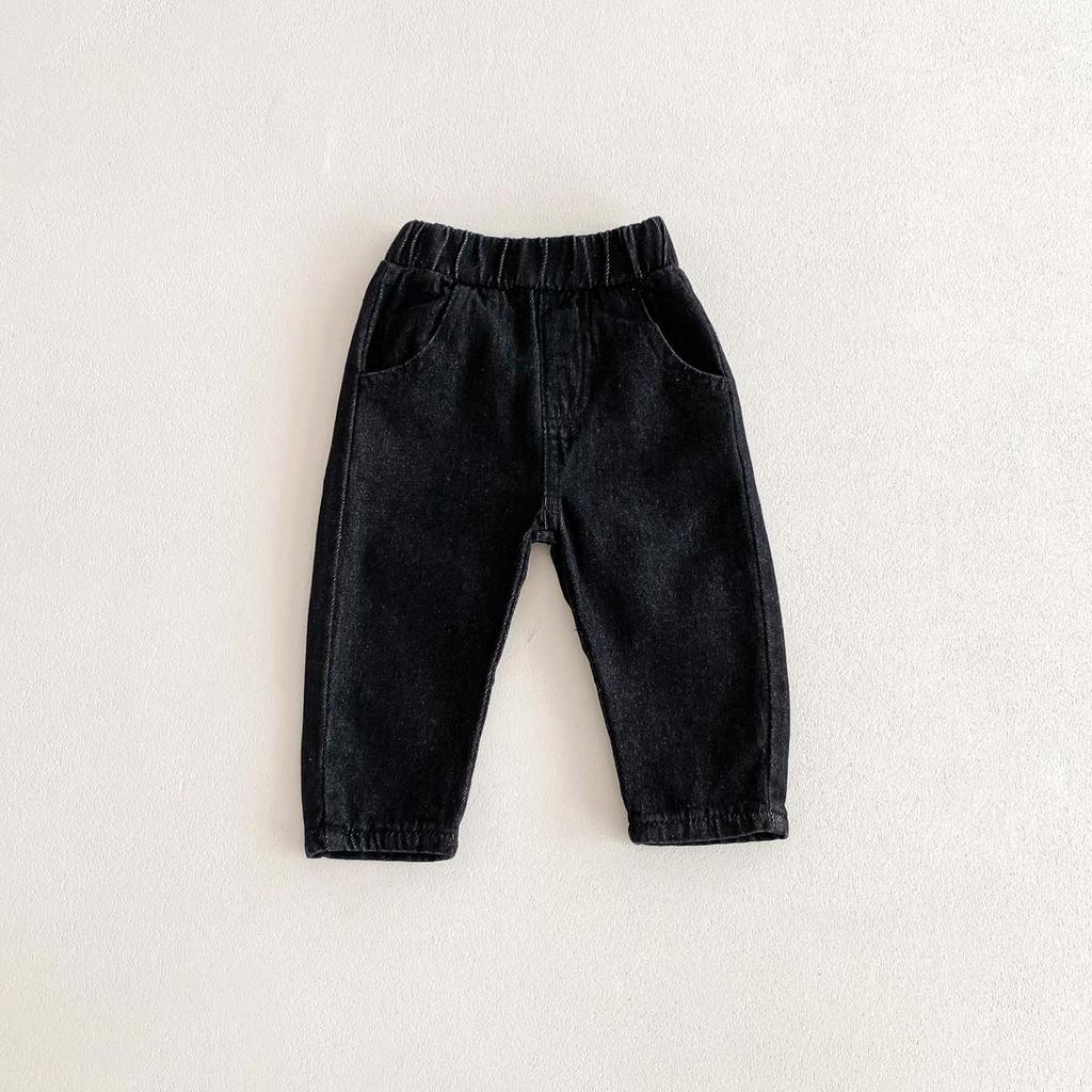Korean Fashion Kid Jeans Baby Pants Boy Girl Autumn Casual Versatile Unisex Baby Jeans 1-6yrs