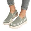 Women Mesh Casual Slip On Shoes Lightweight Breathable Walking Sneakers Flexible Sole Comfortable Fit