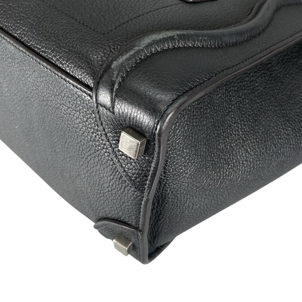 CELINE Luggage micro shopper S-AI-4168 Handbag black Women used