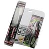 PEARL METAL Master Line2 Stainless Steel 3-Piece Set (Knife, Kitchen Scissors, and Cutting Board) In Black (F-2180)
