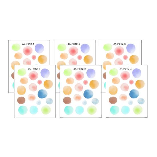 6 Sheet Irregular Polka Dots Wall Stickers, Colorful Boho Wall Decals, Peel and Stick Removable Vinyl Stickers for Playroom Bedroom Nursery