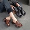 Women  Slippers Fish Mouth Comfortable Mid-heeled Women Sandals Women's Shoes