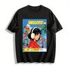 Retro Japanese Anime Style W800BT Pro Headphone Print T-Shirt Unisex Streetwear Loose Casual Short Sleeve Top Pure Cotton T-shirt