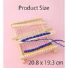 Children Wooden Diy Weave Loom Toys Set Pretend Play Hand Knitting Toys for Girls Household Knitting Machine Fine Motor Training