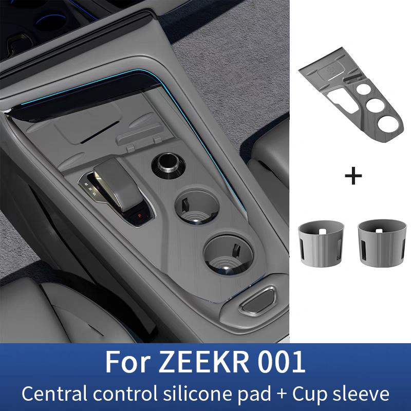 For Zeekr 001 2021-2025 Central Control Panel Protection Pad Wireless Charging Silicone Non-slip Pad Car Modify Accessories