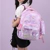 Large Capacity Nylon School Backpack For Grades 3-6 Cute Anime Cartoon Print