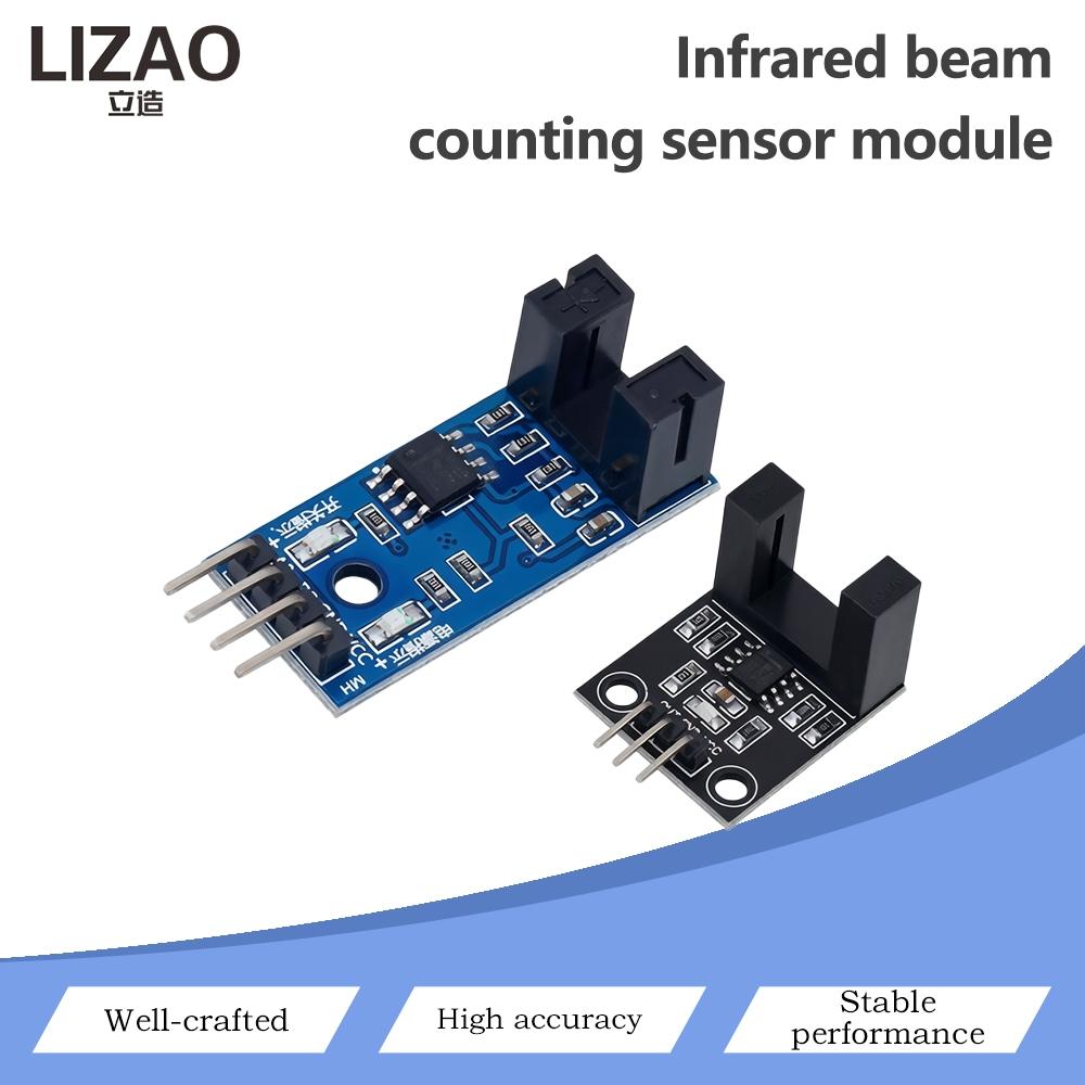 Infrared Beam Counting Sensor Module Slot-Type Optocoupler Motor Speed Measuring Module 1Pin DC1V TTL Signal Output