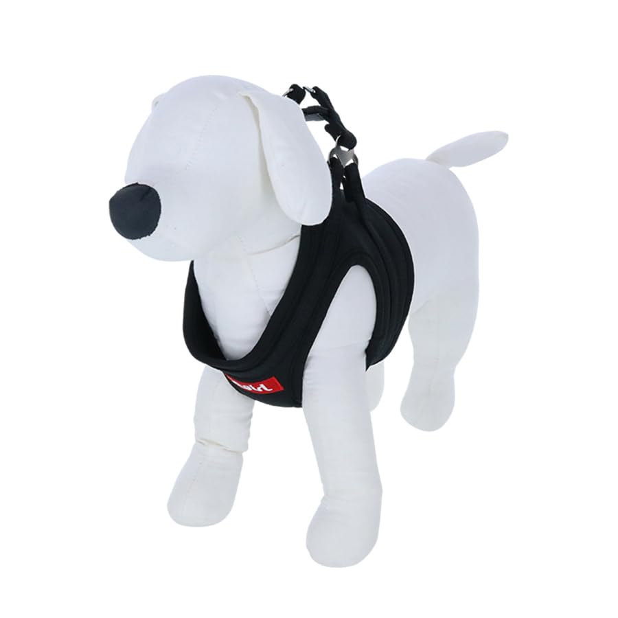 

Box Logo Body Harness Adjustable Size for and Easy Size X-girl Training, Walks, Outings, Anti-Pulling, On/Off (Black, M)