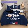 3Pcs France Football Team Crest Bedding Sets For All Sizes New 3D Printed Bed Cover Comforter Duvet Cover Pillowcase Bedroom Decoration