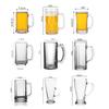 Luxury Wine Glasses Beer Glass with Handle Transparent Beverage Cup Wheat Beer Glass Exquisite Drinking Glasses Party Drinkware