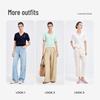 Navigare Women's Short Sleeve V-Neck Cable Knit Cardigan