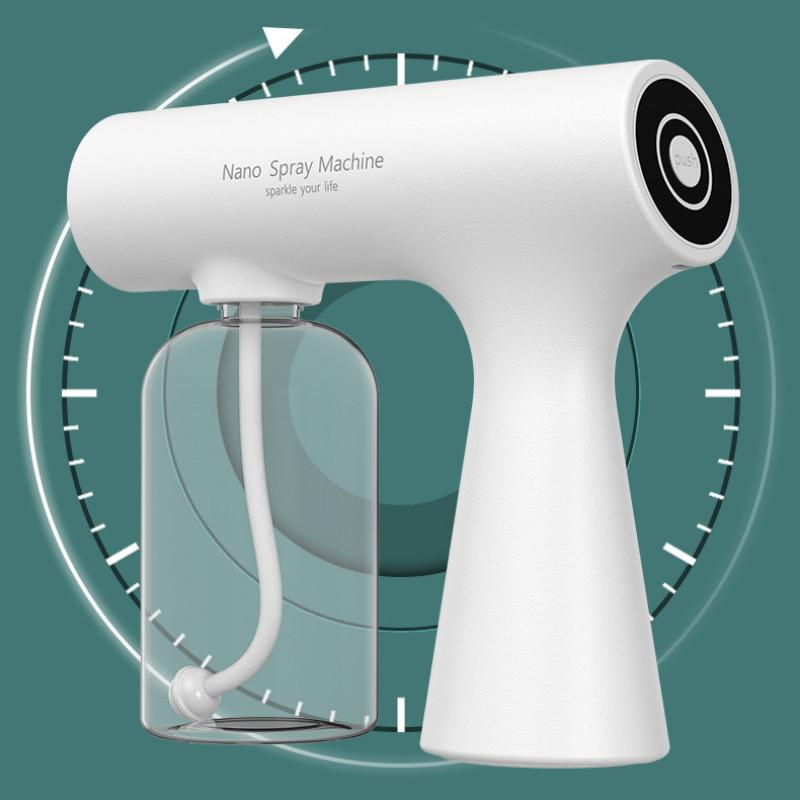 Pulvérisateur Portatif Manuel K5S Équipement de Stérilisation et Désinfection par Lumière Bleue Pistolet de Désinfection Rechargeable pour la Maison