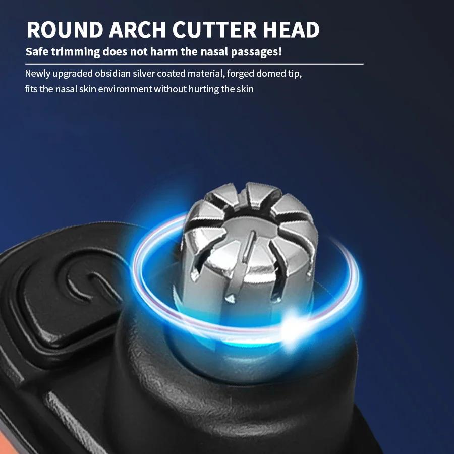 2 In 1 Electric Portable Ear And Nose Hair Trimmer Clipper  Professional Painless Portable Eyebrow For Men