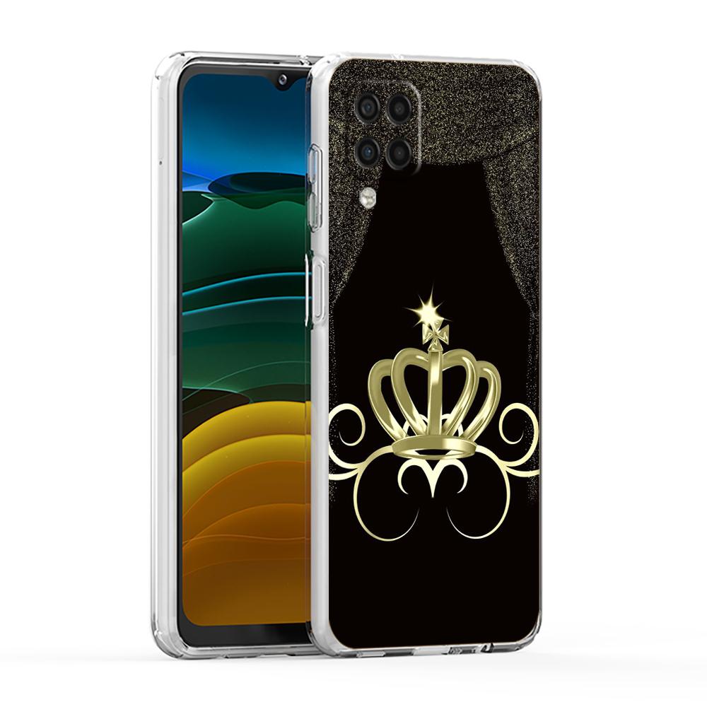 Diamond Crown Case for Samsung Galaxy A13 A22 A32 A52 A72 A51 A71 A11 A31 A41 A33 A53 A73 5G Transparent Silicone Shell Capa Bag