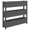 Plant Pot Gray 112 x 25 x 104.5 cm Solid Pine Wood