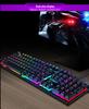 T-WOLF T20 Thunderwolf Backlit Gaming Keyboard - Wired, Multilingual (Arabic, Spanish, Russian).
