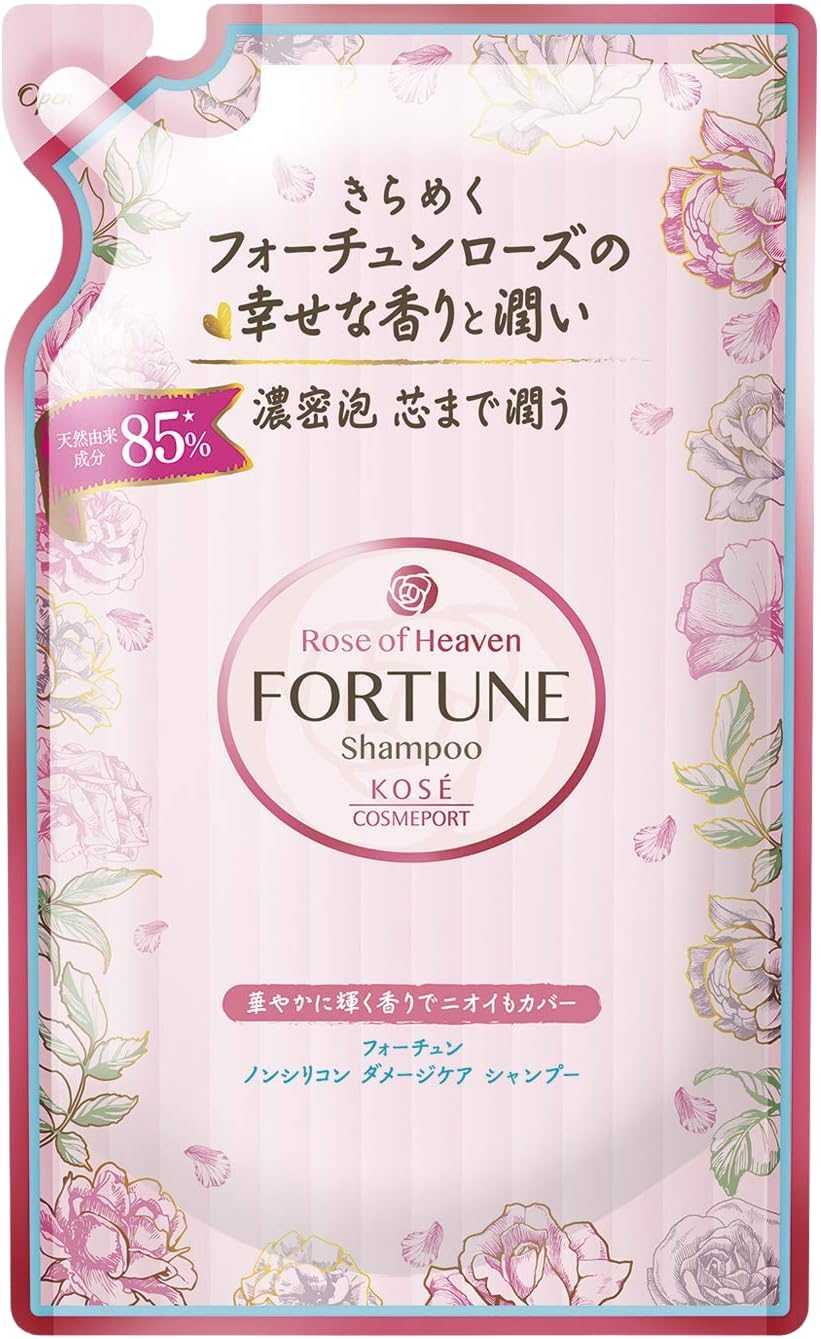 

KOSE Fortune Rose of Heaven Shampoo Refill 350mL Rose Scent