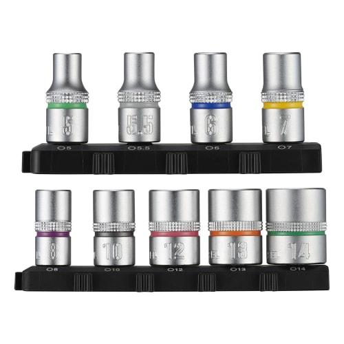 

VESSEL Bit Set, 9-Piece Set, Sockets H5, H5.5, H6, H7, H8, H10, H12, H13H, 14 x 25mm, TD-BS16