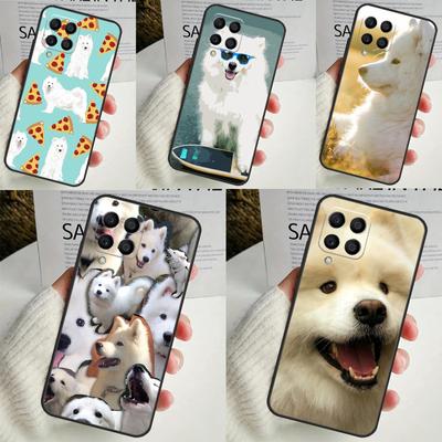 Cachorro Samoyedo Para Samsung Galaxy M12 M32 M52 M14 M34 M54 M21 M51 M31 M30s M20 M15 M55 M13 M33 M53 Funda