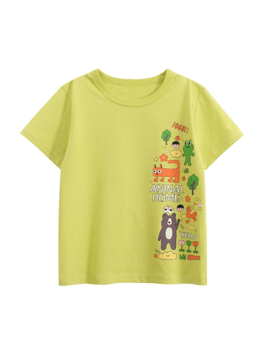 

Children s Clothing Summer New Baby Clothes Girl Cartoon Baby Clothes Short Sleeved T-shirt Base Shirt 140