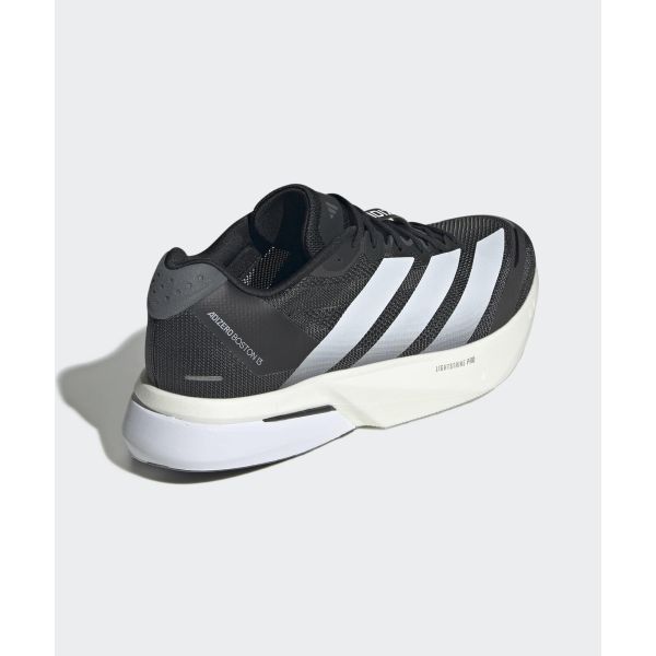 adidas Adizero Boston 13 Siyah Beyaz Gri Erkek Spor Ayakkabı Core-Black Cloud-White Grey-Five JS4938