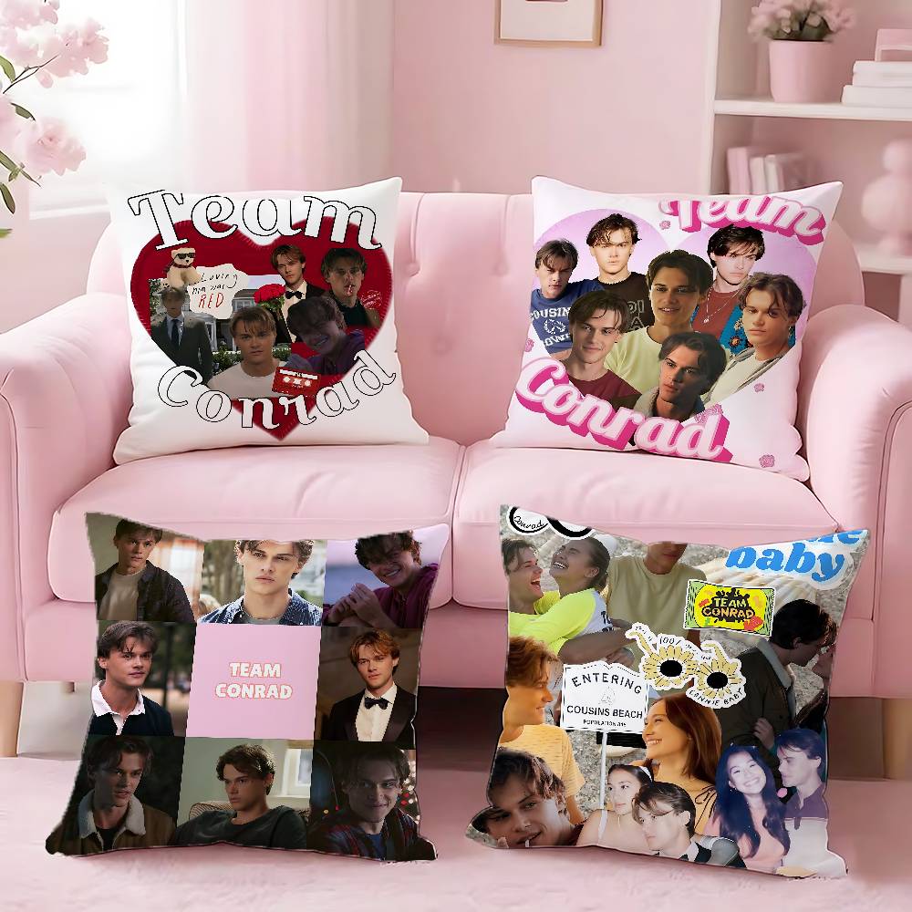 Team Conrad Summer I Turned Pretty Pillow Case For Sofa Decor Car Office Room Printing Cushion Cover Decorations And Protector